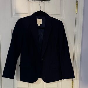 J. Crew Dark Blue Sport Coat (SIZE: 0)